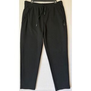 Spyder Active Jogger Pants Men L Black Stretch Athletic Sweatpants Drawstring